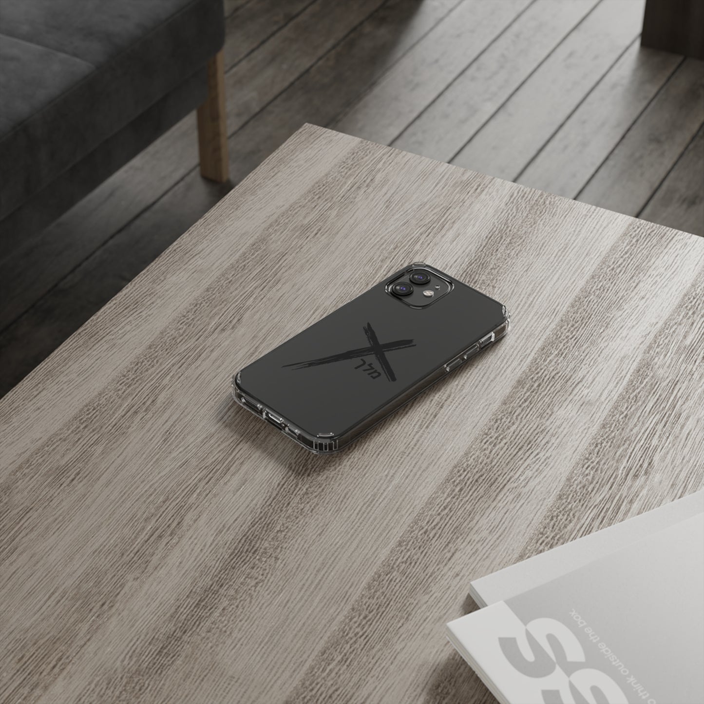 Cross logo phone case (black)