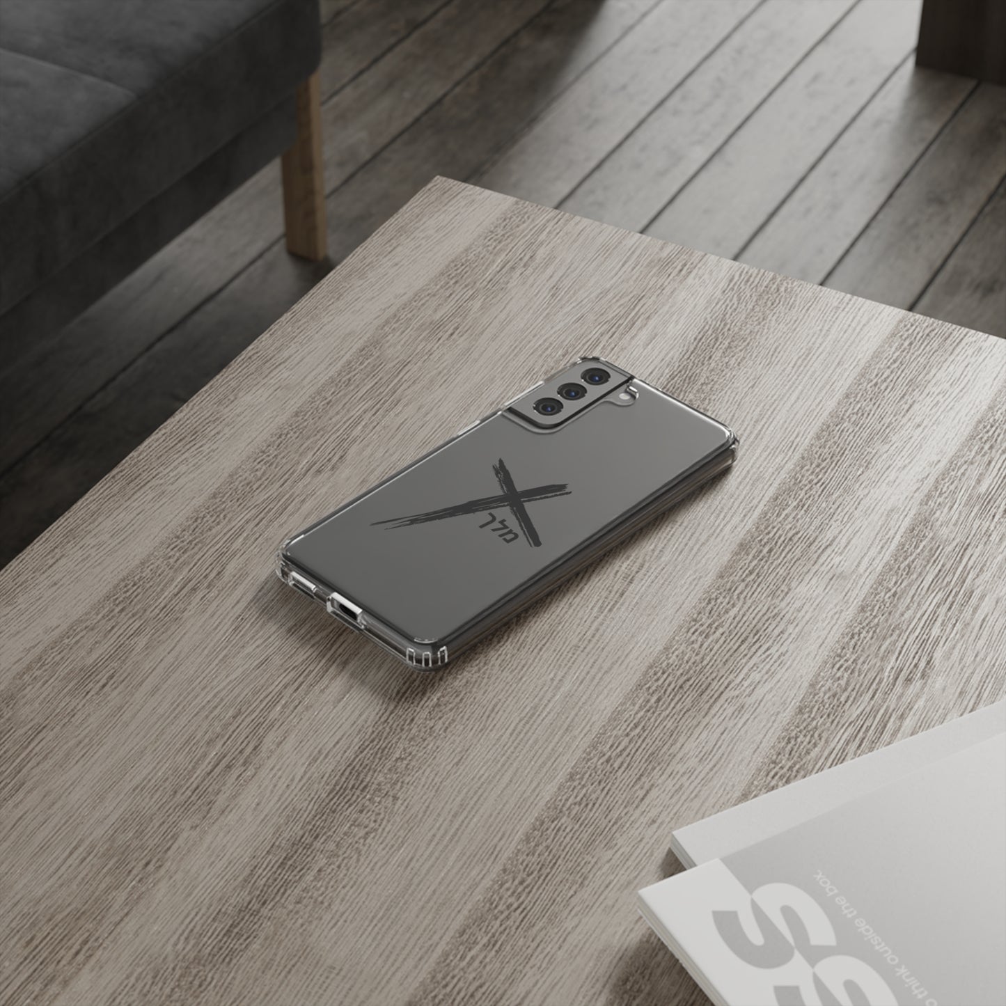 Cross logo phone case (black)