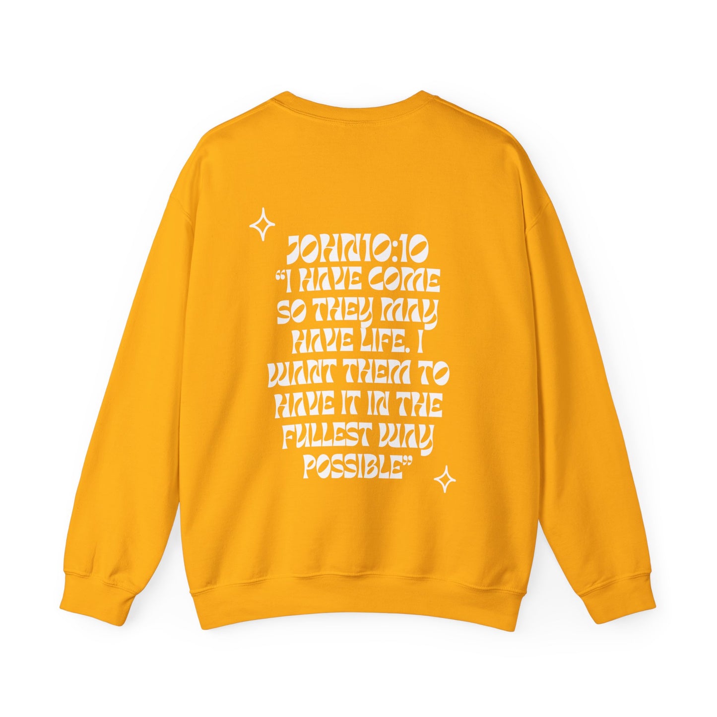 John10:10  Crewneck (white letters)