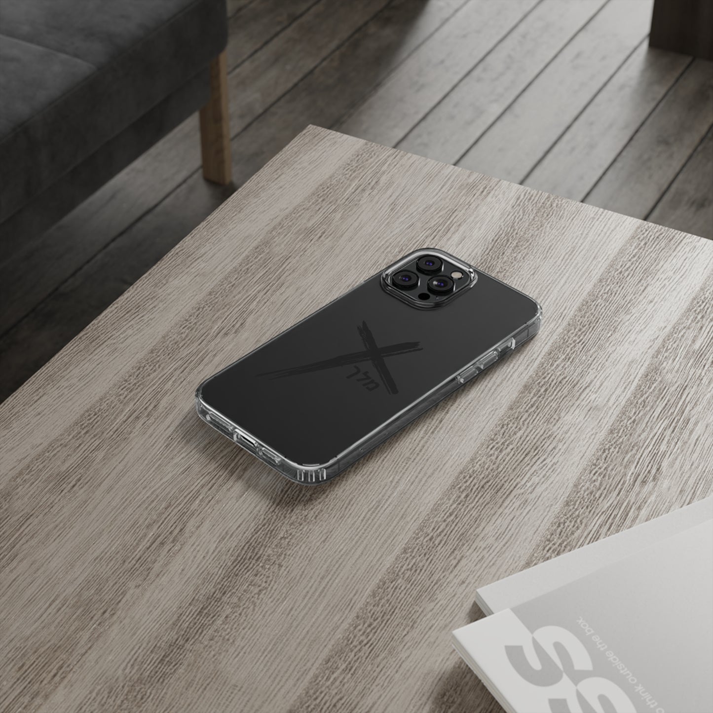 Cross logo phone case (black)