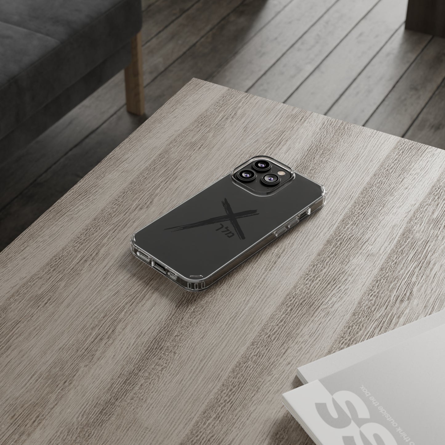 Cross logo phone case (black)