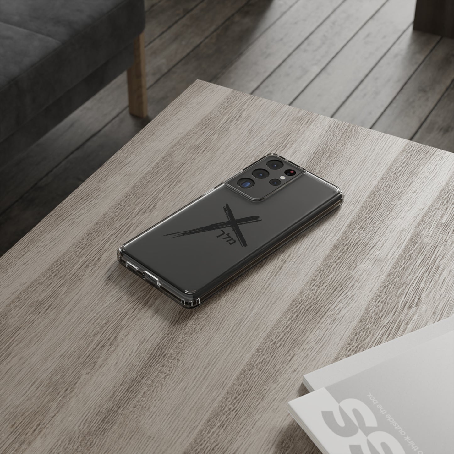 Cross logo phone case (black)