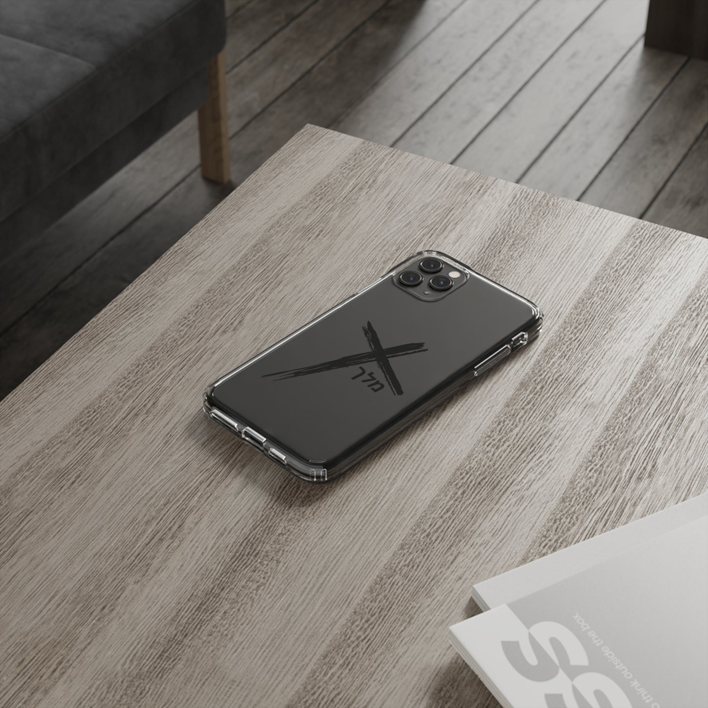 Cross logo phone case (black)