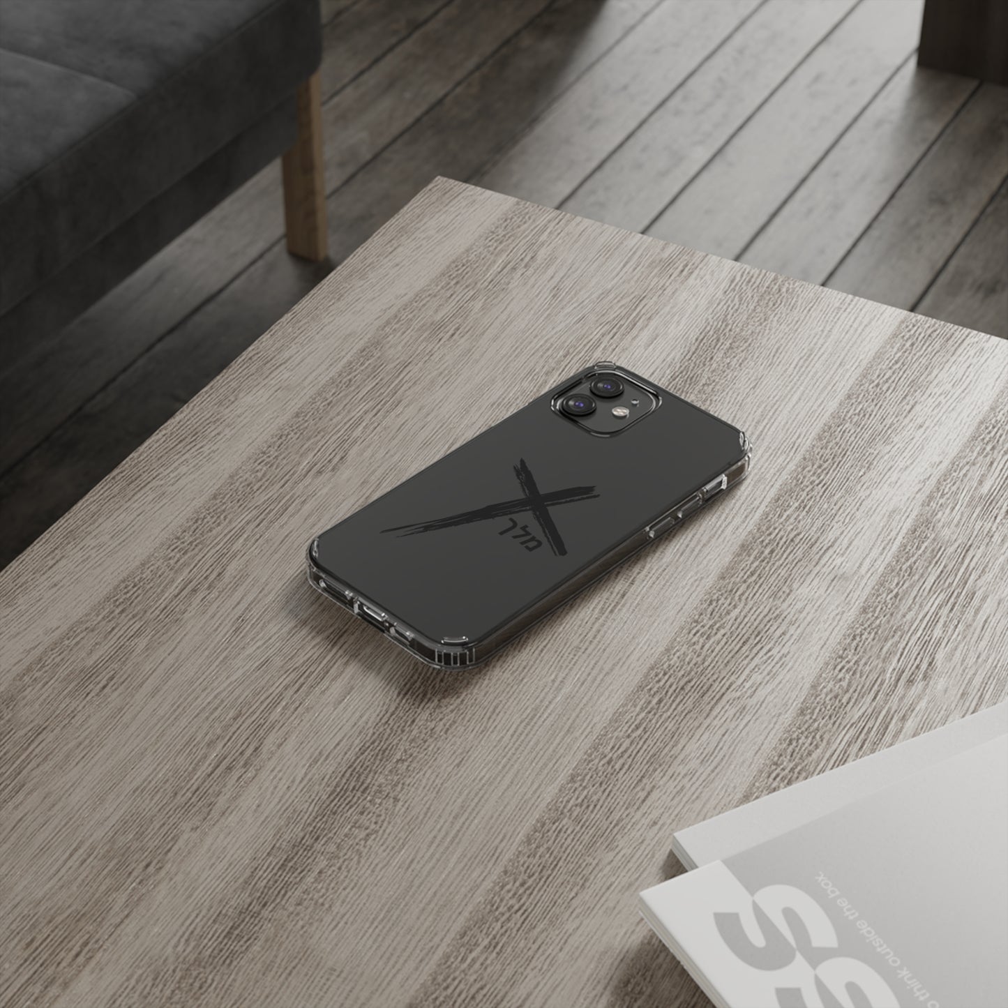 Cross logo phone case (black)