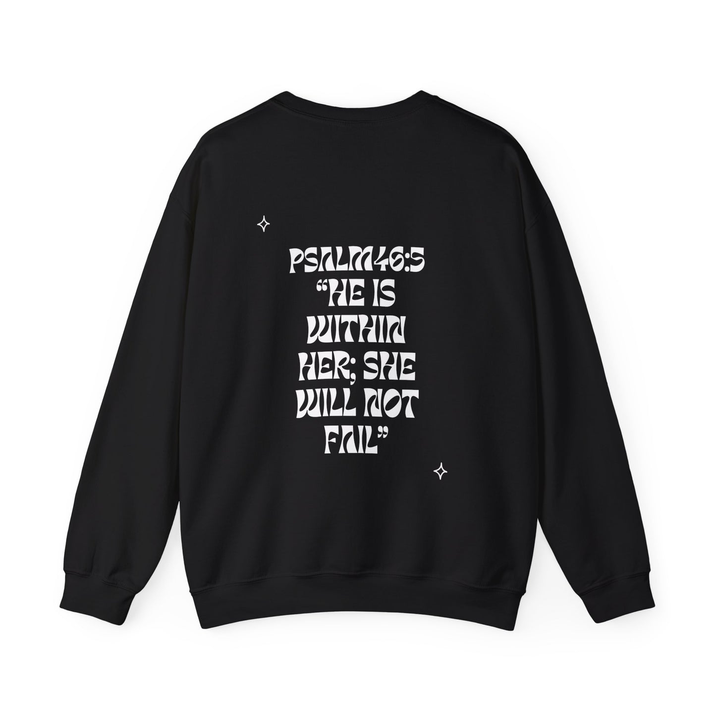 Psalms46:5 Crewnecks (white colors)