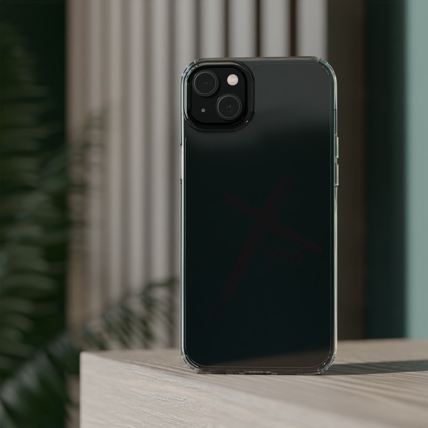 Cross logo phone case (black)