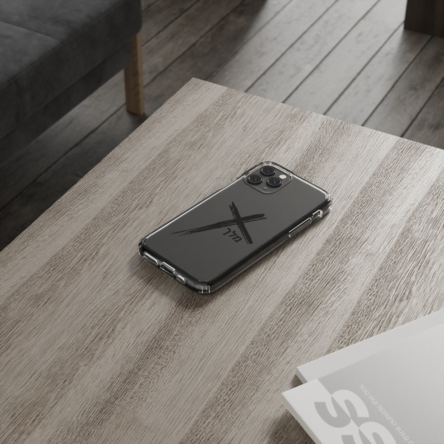 Cross logo phone case (black)