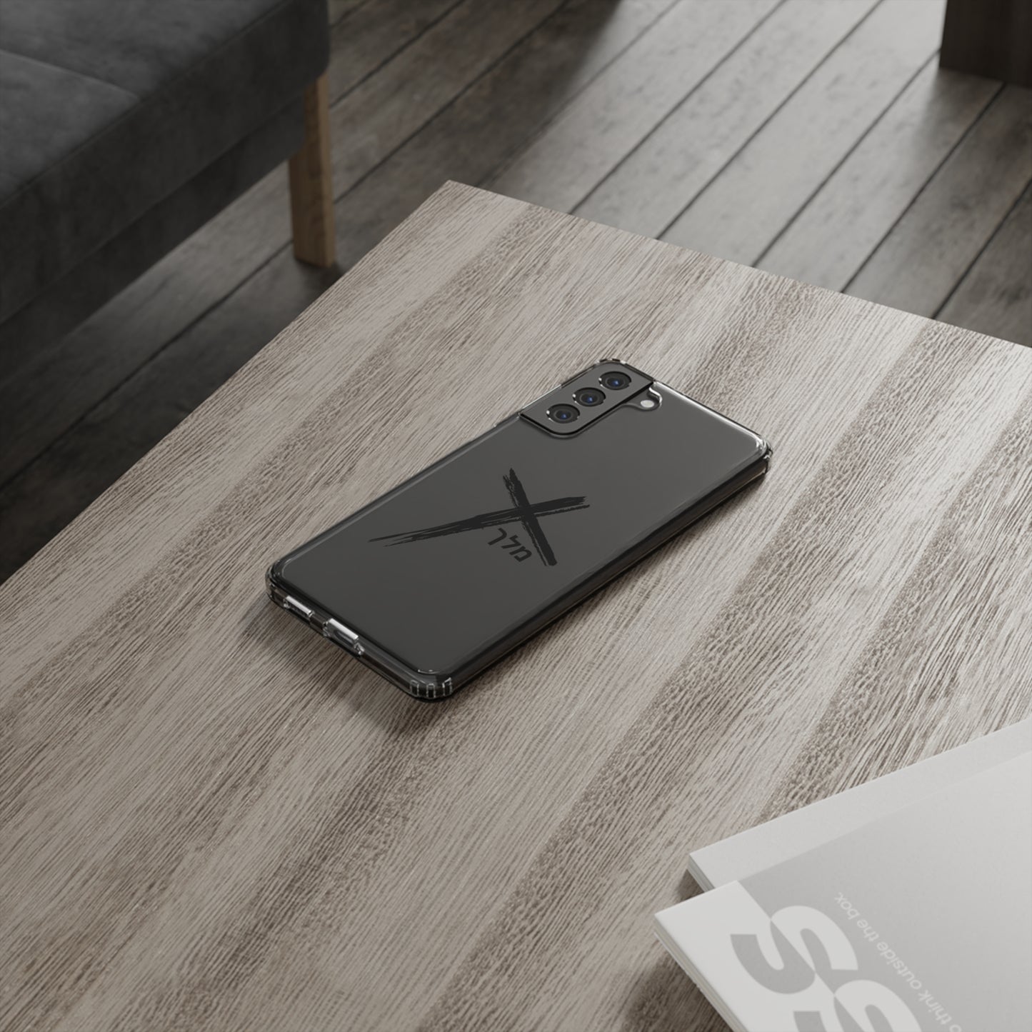 Cross logo phone case (black)