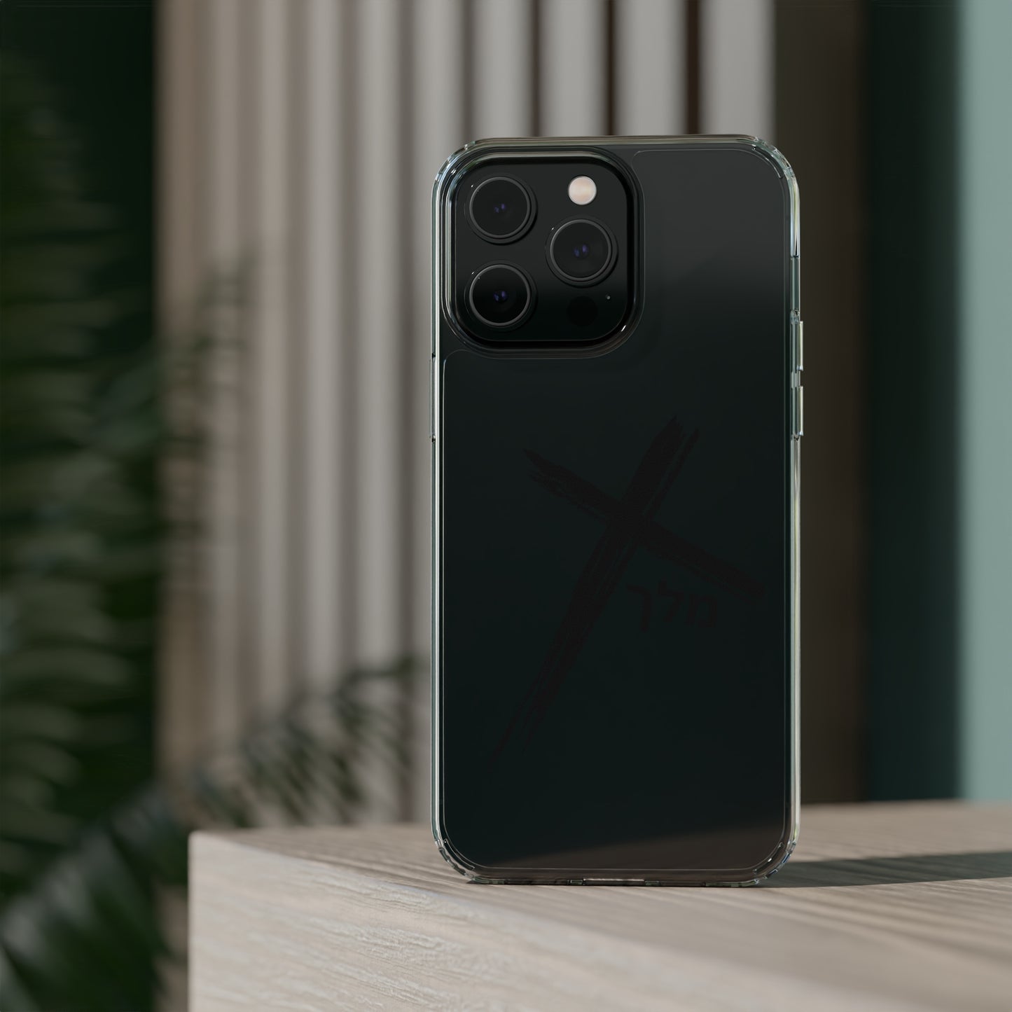 Cross logo phone case (black)